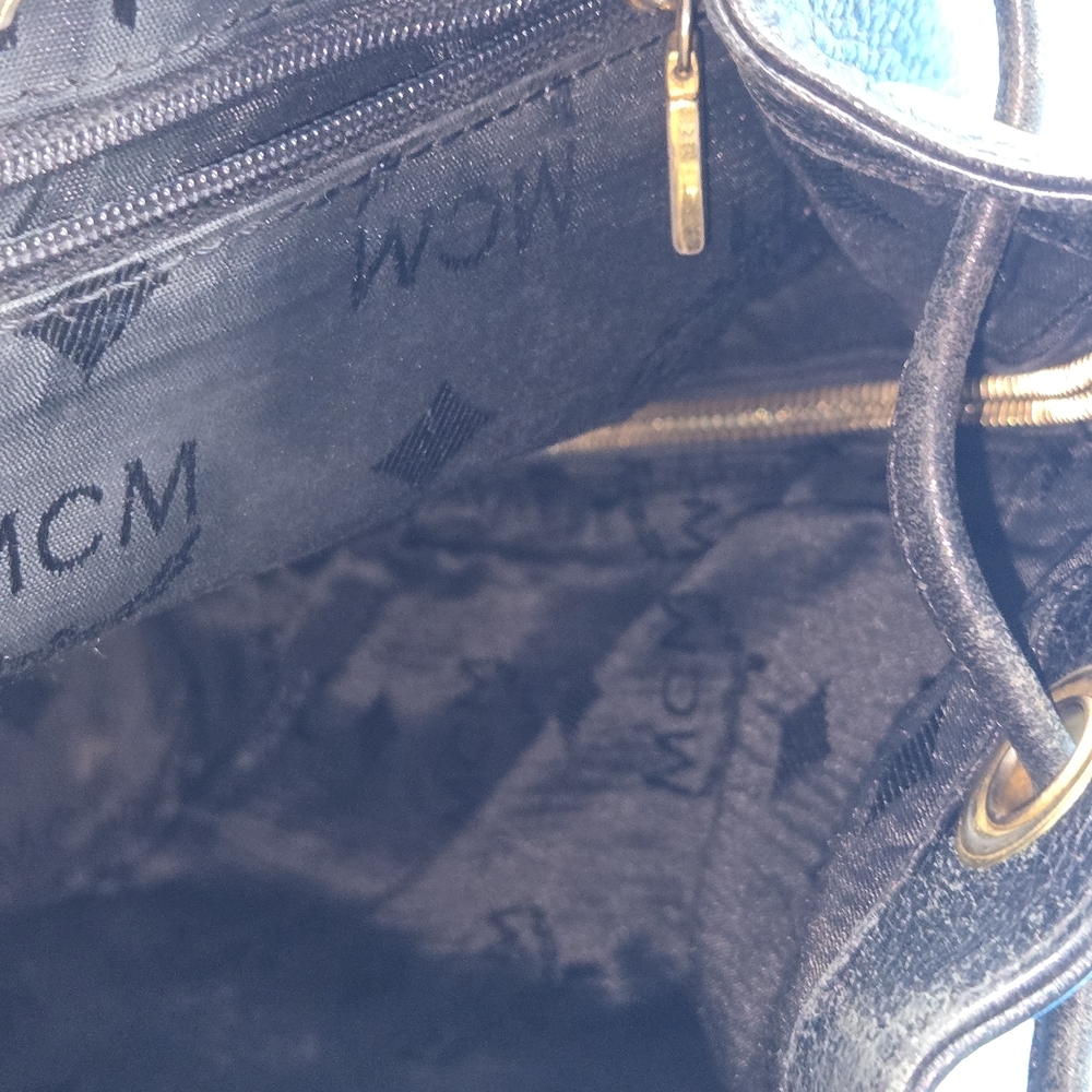 MCM Black Leather Backpack - Project Bag - Picture 13 of 14